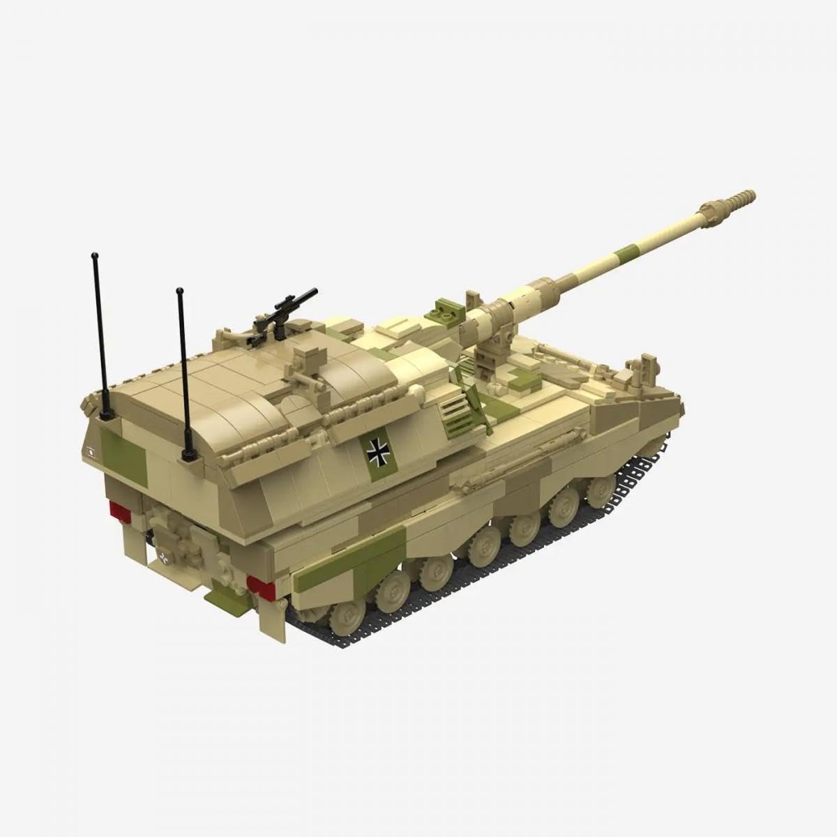 bluebrixx-pro-panzerhaubitze-2000-w-stentarn-displaymodell-1385-teile image 2