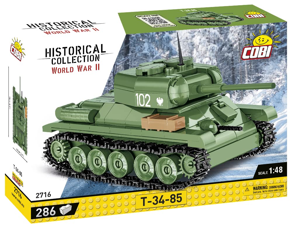 cobi-t-34-85-sowjetischer-panzer-bausatz-286-teile image 2