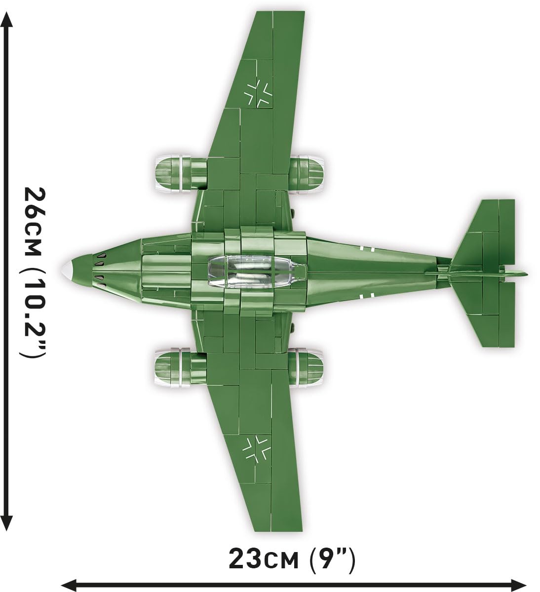 cobi-5881-messerschmitt-me-262-kampfflugzeug-1-48-250-teile image 5