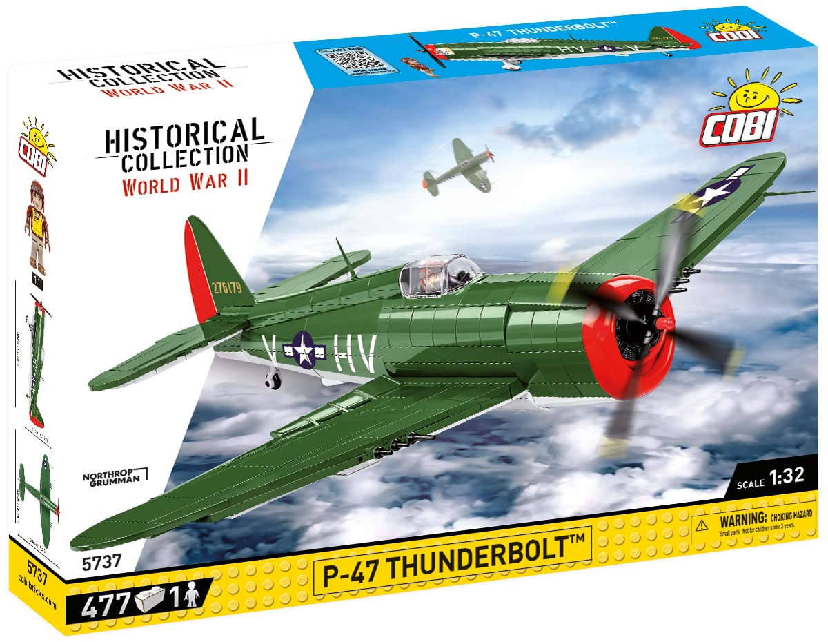 cobi-p-47-thunderbolt-5737-jagdflugzeug-1-32-477-teile image 3