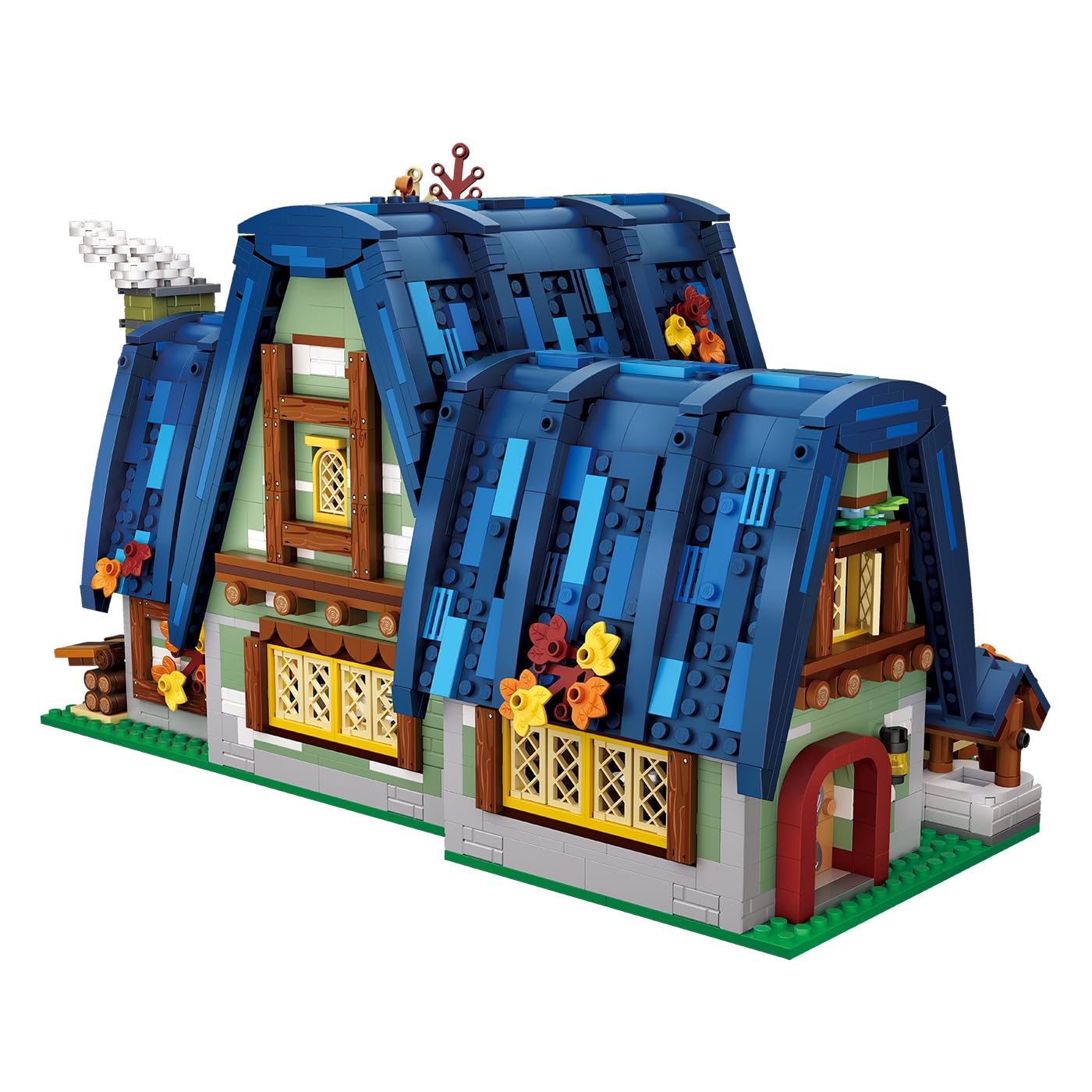 bluebrixx-pro-m-rchenhaus-mini-blocks-klemmbaustein-set-2867-teile-mit-6-minifig image 4