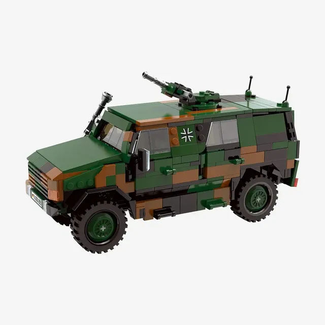 bluebrixx-pro-atf-dingo-bundeswehr-milit-rfahrzeug-687-klemmbausteine image 1