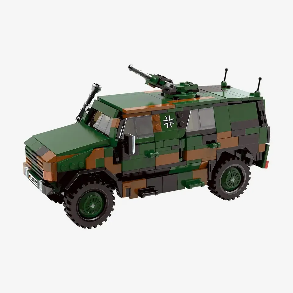 bluebrixx-pro-atf-dingo-bundeswehr-milit-rfahrzeug-687-klemmbausteine image 1