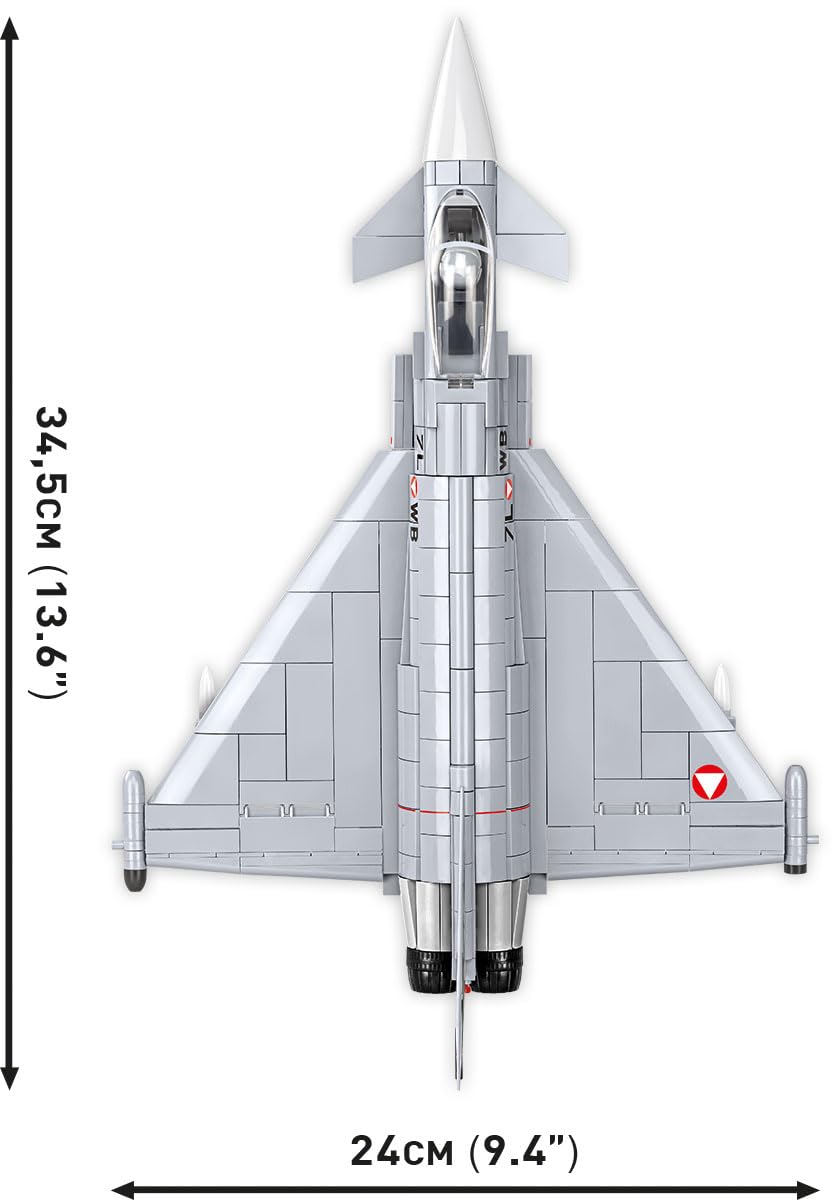 cobi-eurofighter-typhoon-sterreich-kampfjet-klemmbaustein-set-1-48-578-teile image 6