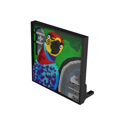 bluebrixx-pro-die-drei-3d-bild-der-superpapagei-807-klemmbausteine image 7
