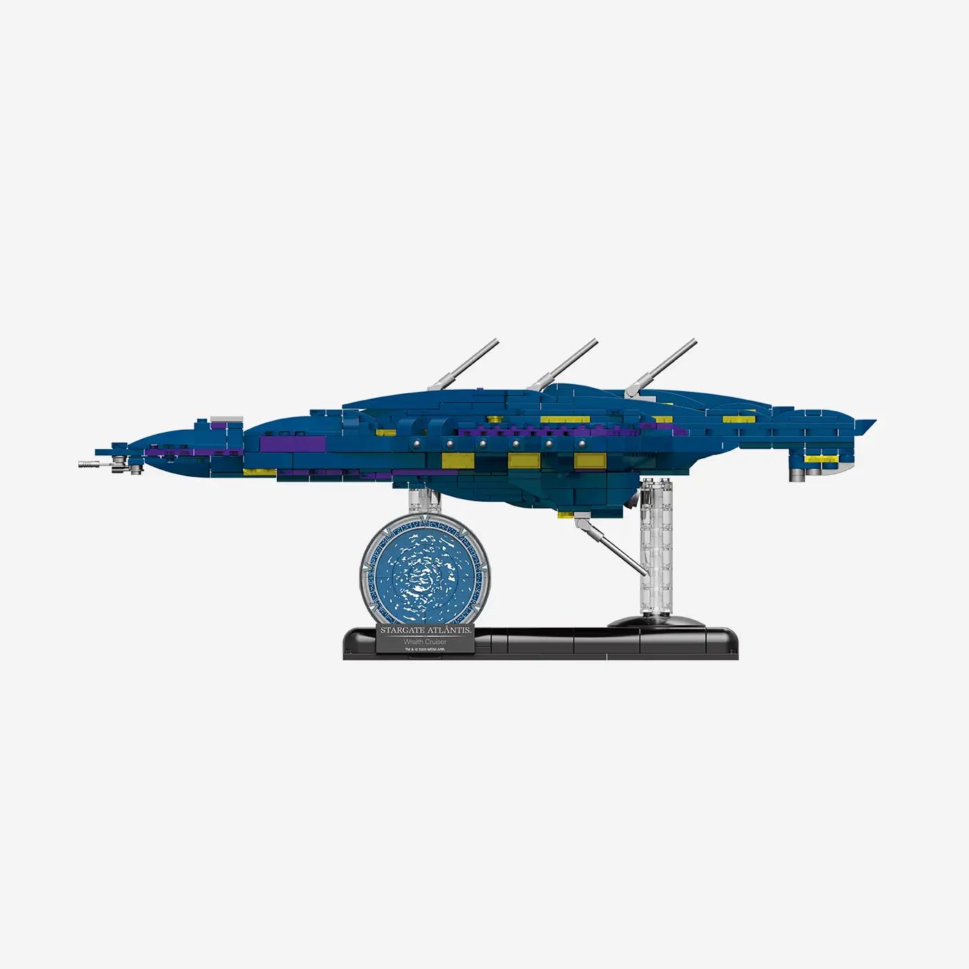bluebrixx-pro-stargate-wraith-cruiser-displaymodell-1037-klemmbausteine image 6