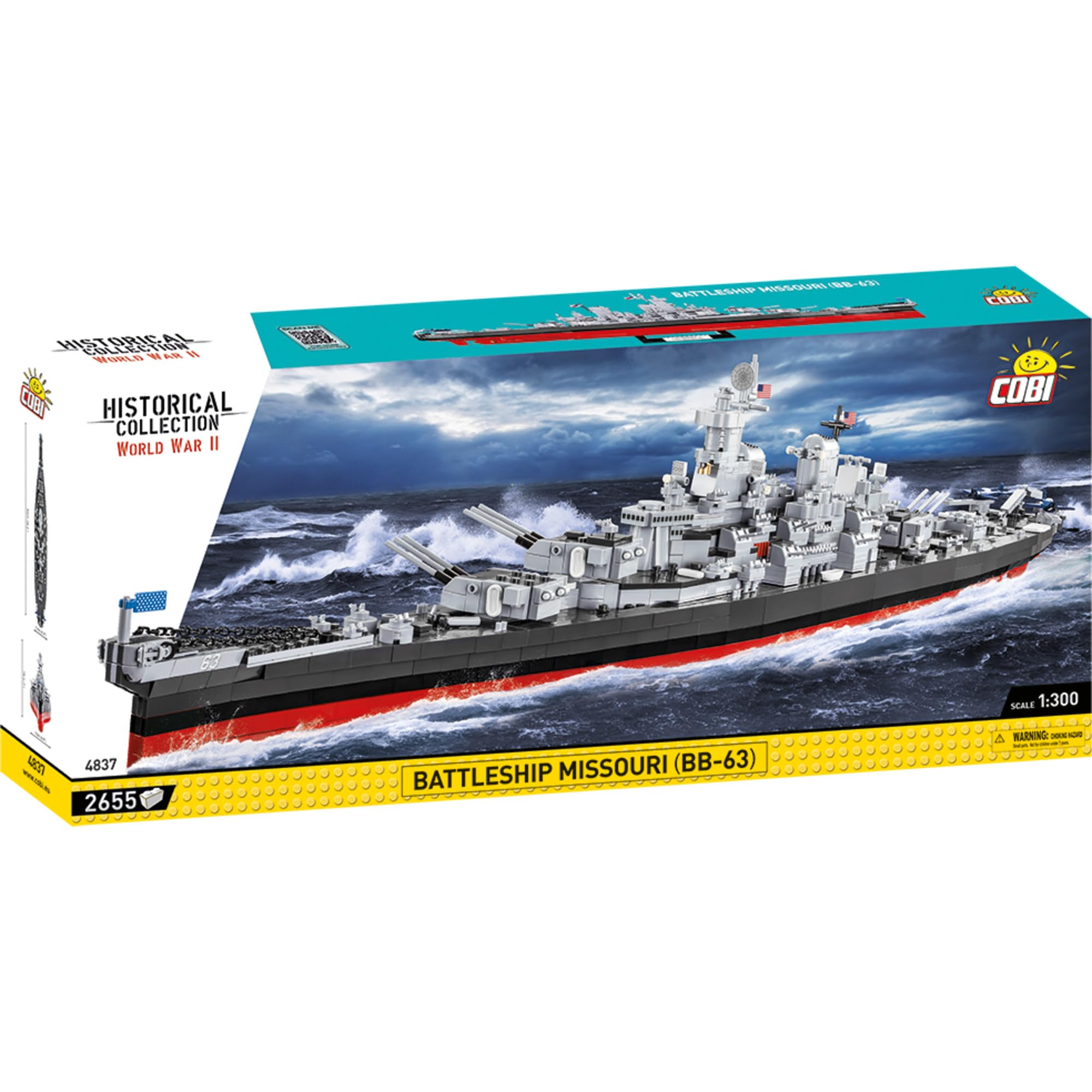 cobi-4837-battleship-missouri-bb-63-schiffsmodell-1-300 image 8