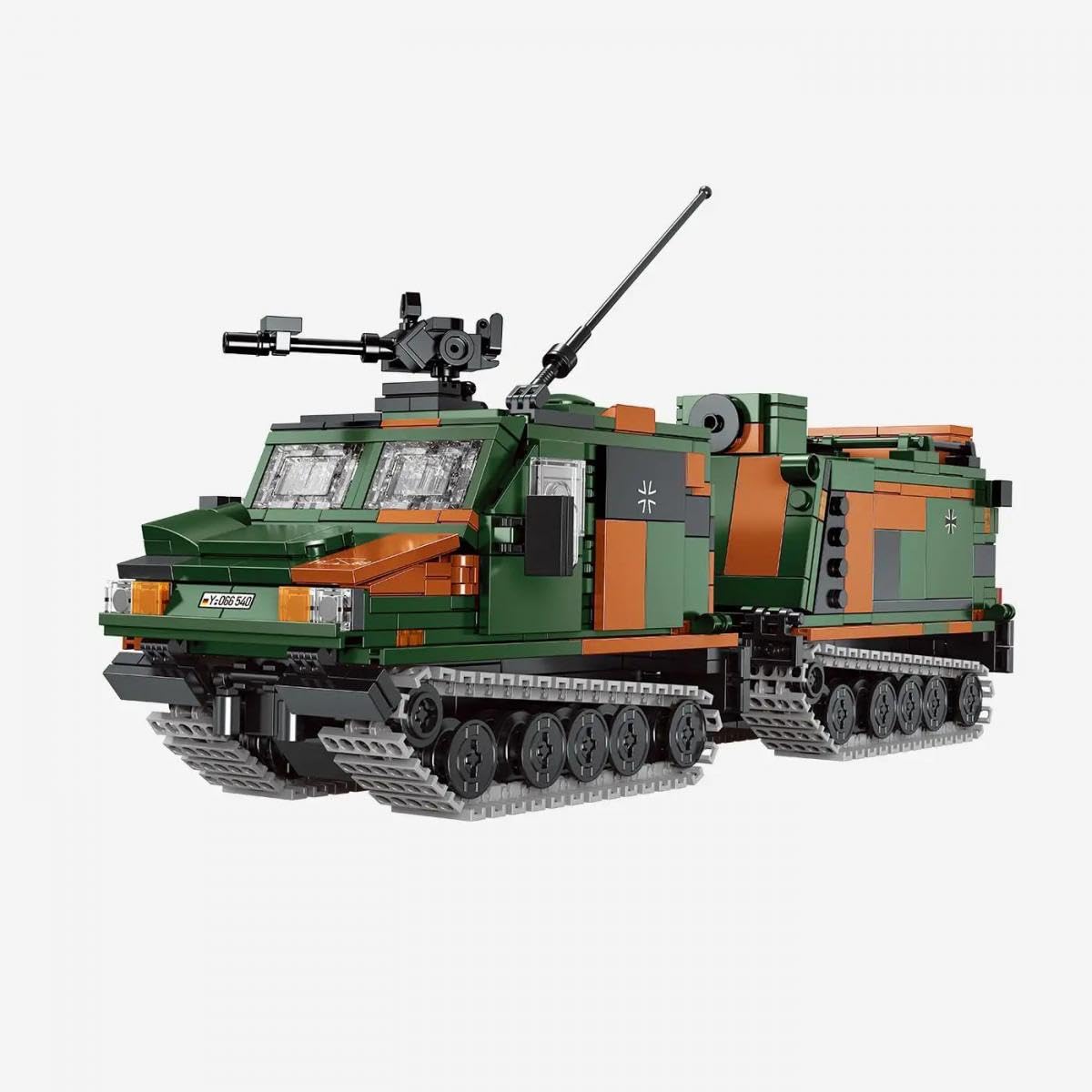 bluebrixx-pro-bundeswehr-bv-206-s-husky-2in1-kettenfahrzeug-927-klemmbausteine image 2