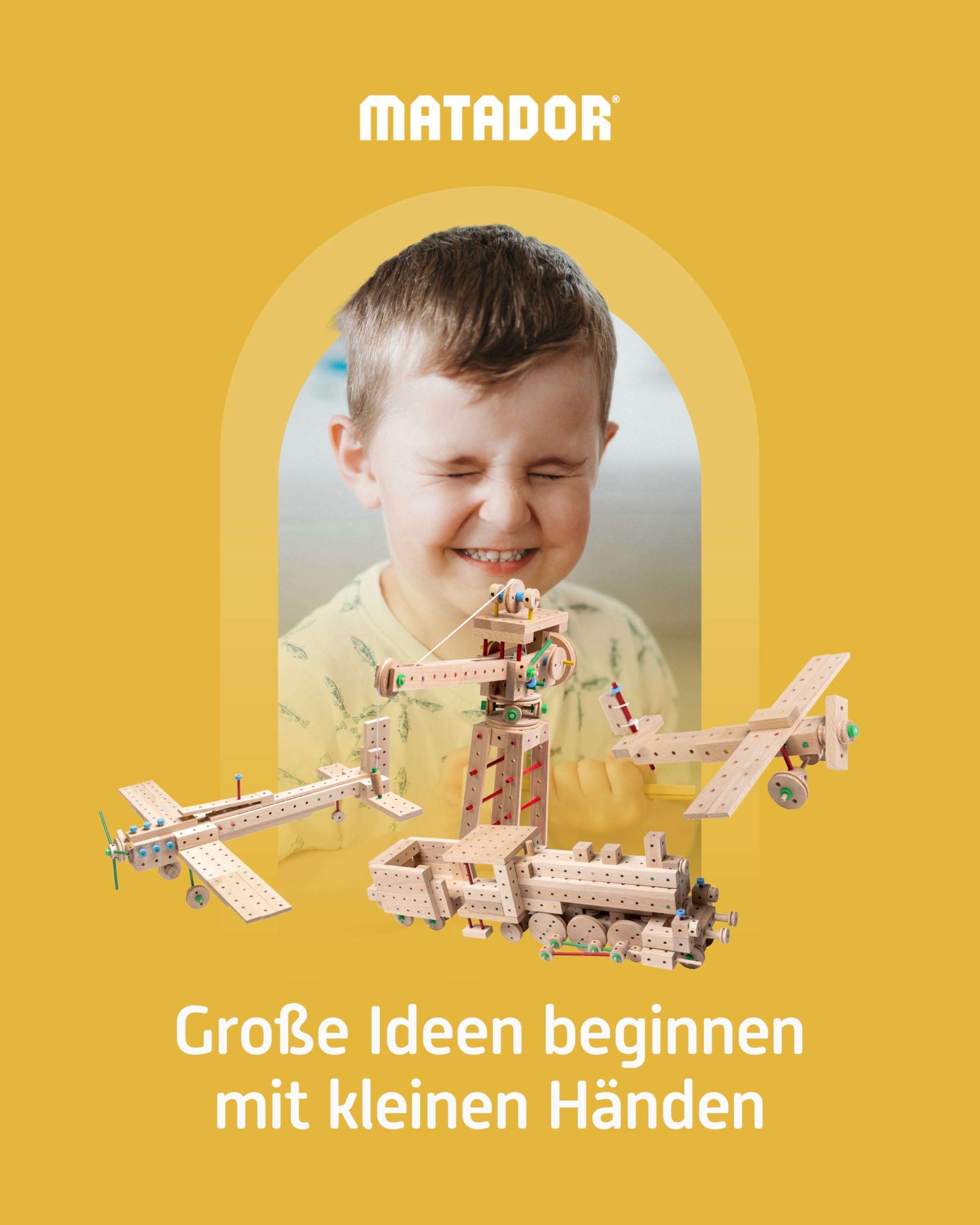 matador-explorer-holzbaukasten-ab-5-jahren-407-teile-mit-werkzeug image 8