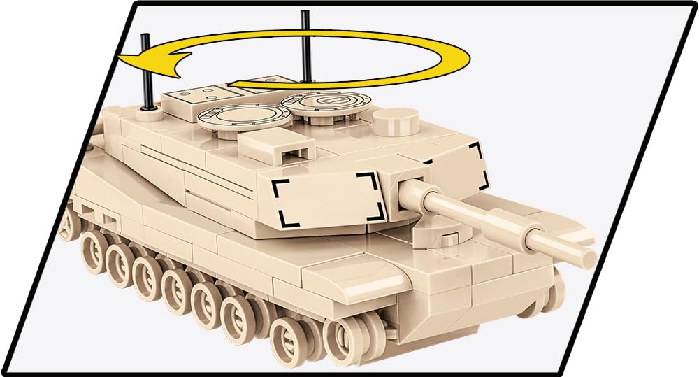 cobi-3106-abrams-m1a2-kampfpanzer-klemmbaustein-modell-1-72 image 6
