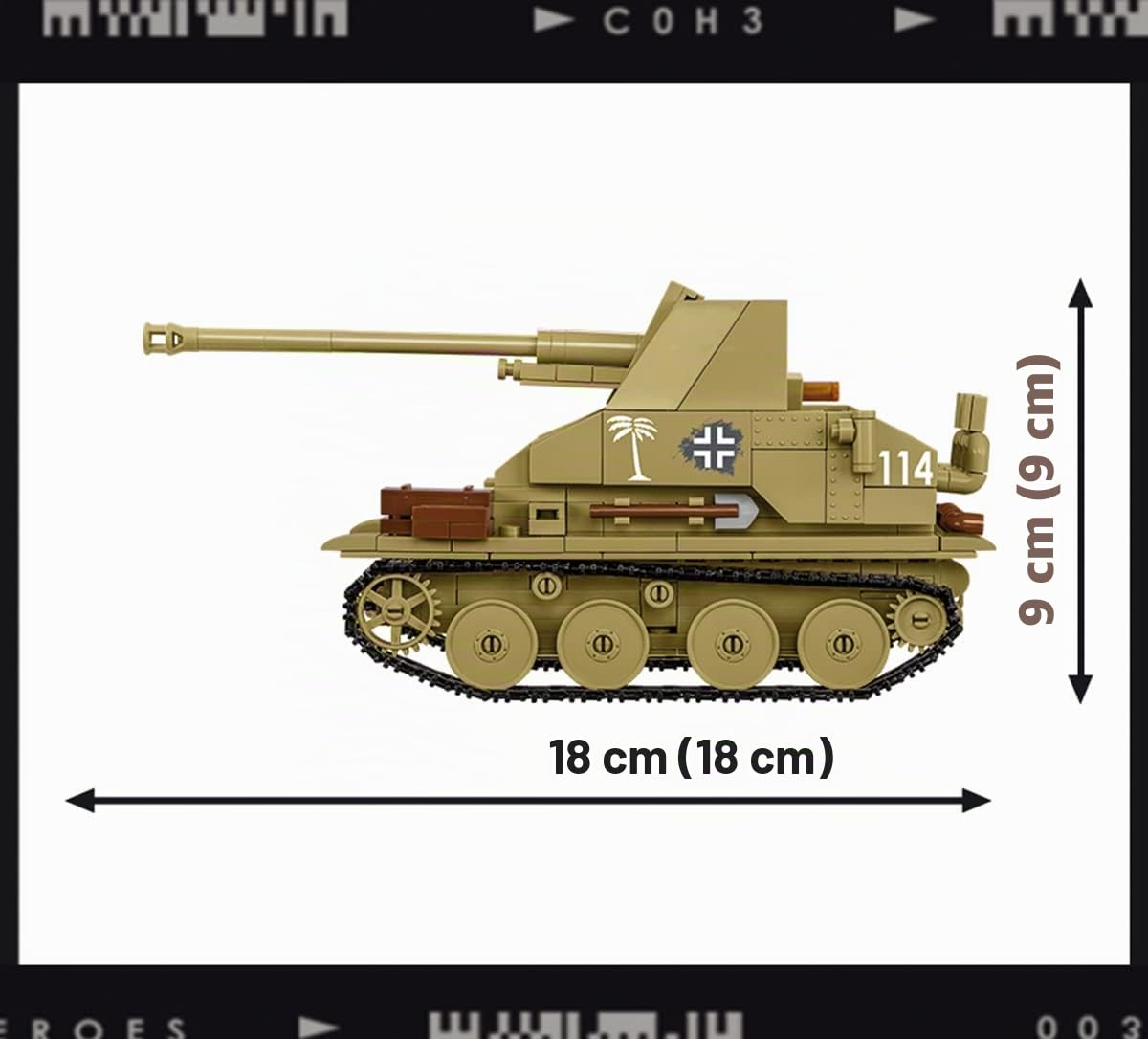 cobi-3050-marder-iii-sd-kfz-139-company-of-heroes-3-420-teile-figur image 4
