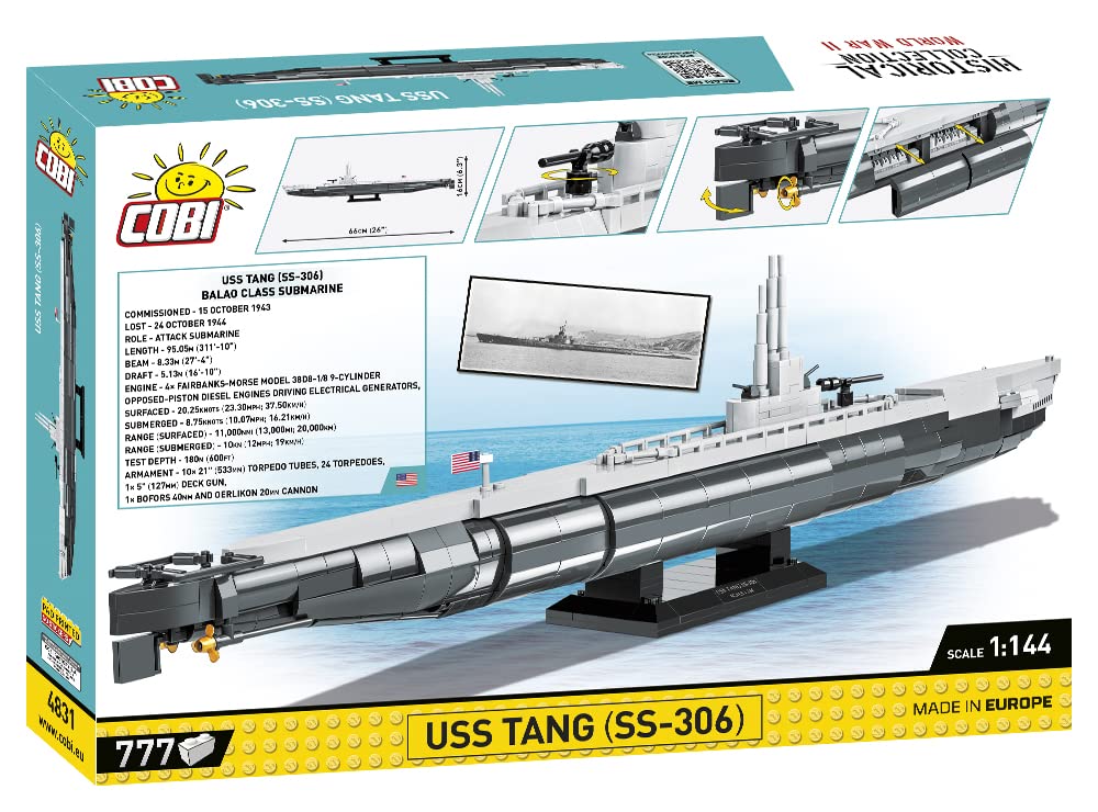 cobi-4831-uss-tang-ss-306-u-boot-bausatz image 2