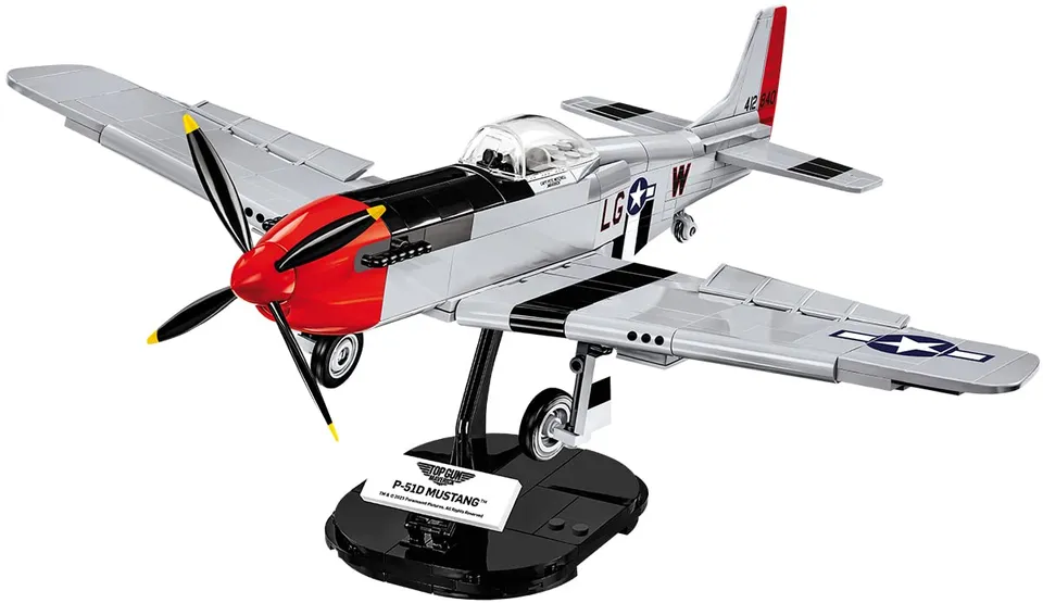 cobi-top-gun-maverick-mustang-p-51d-flugzeug-modell-1-32-350-teile image 1