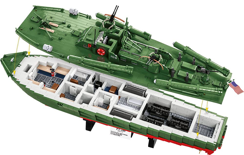 cobi-patrol-torpedo-boat-pt-109-4825-milit-rschiff-military-green image 6