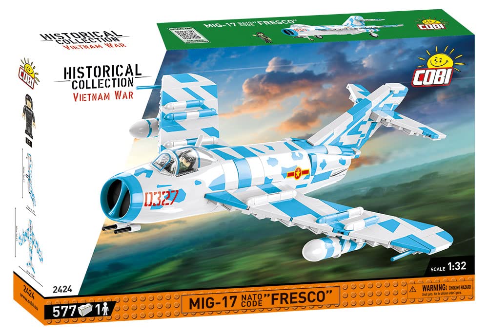 cobi-2424-mig-17-nato-code-fresco-kampfjet-klemmbausteine-1-32-575-teile image 3
