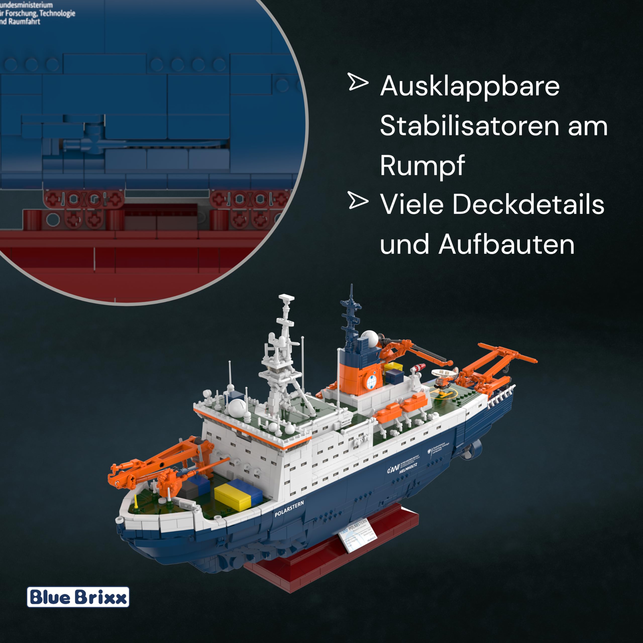 bluebrixx-pro-awi-forschungseisbrecher-polarstern-3722-teile-displaymodell image 3