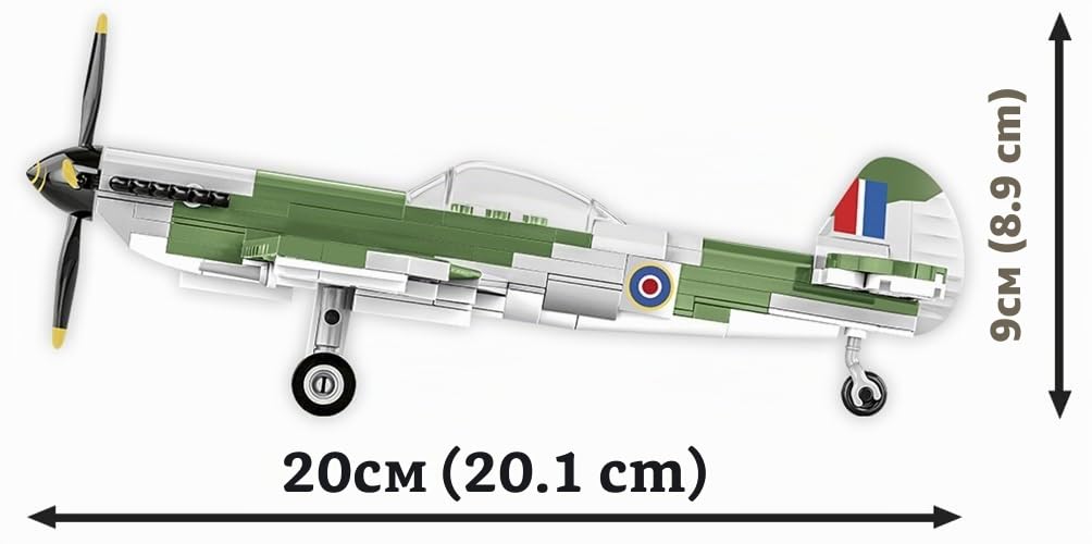 cobi-5865-spitfire-mk-xvi-bubbletop-flugzeug-152-teile-1-48 image 4