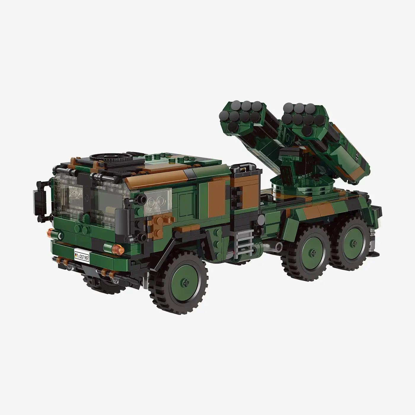 bluebrixx-pro-lars-2-bundeswehr-raketenfahrzeug-1018-klemmbausteine image 2