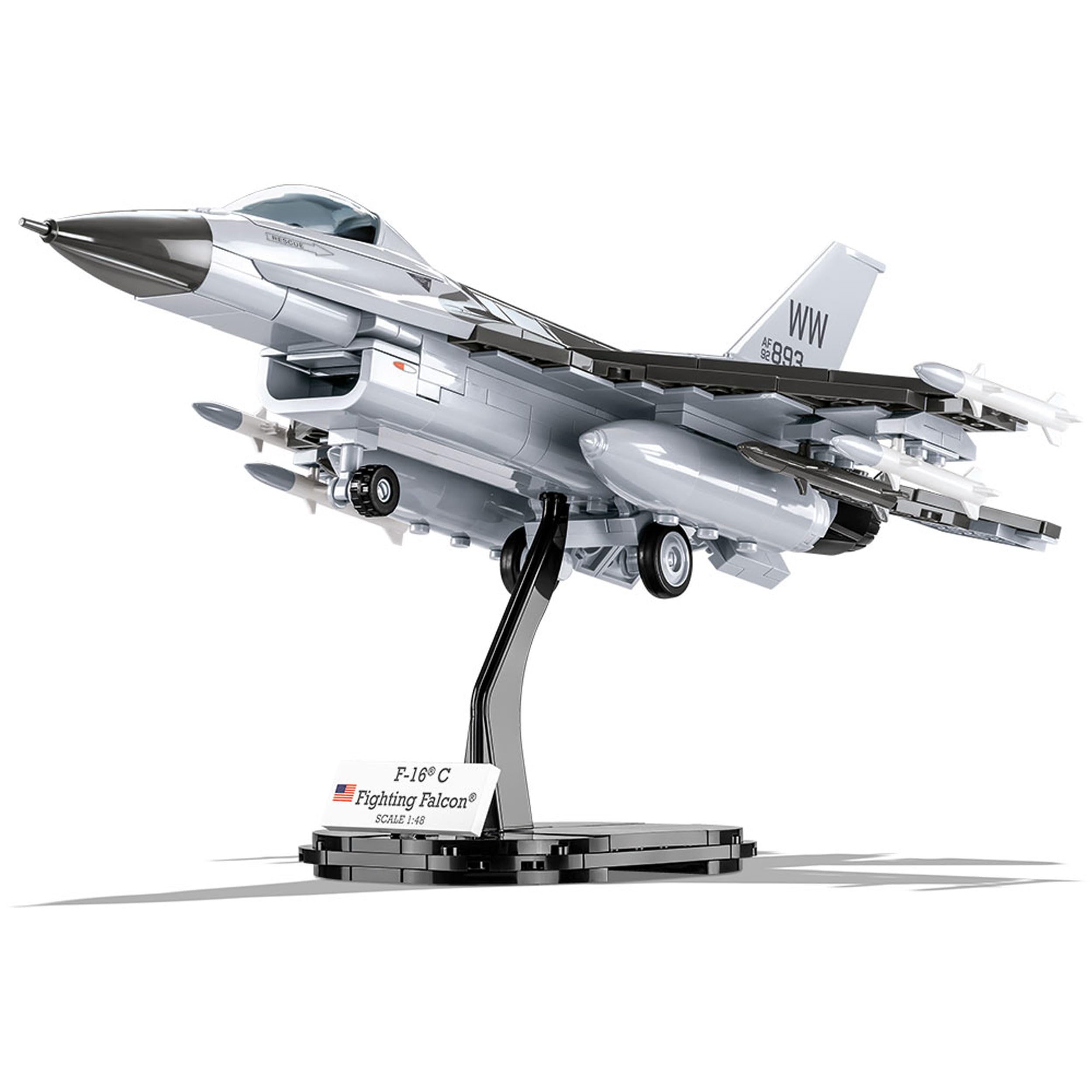 cobi-5813-f-16-fighting-falcon-kampfjet-armed-forces-ma-stab-1-48-415-teile image 1