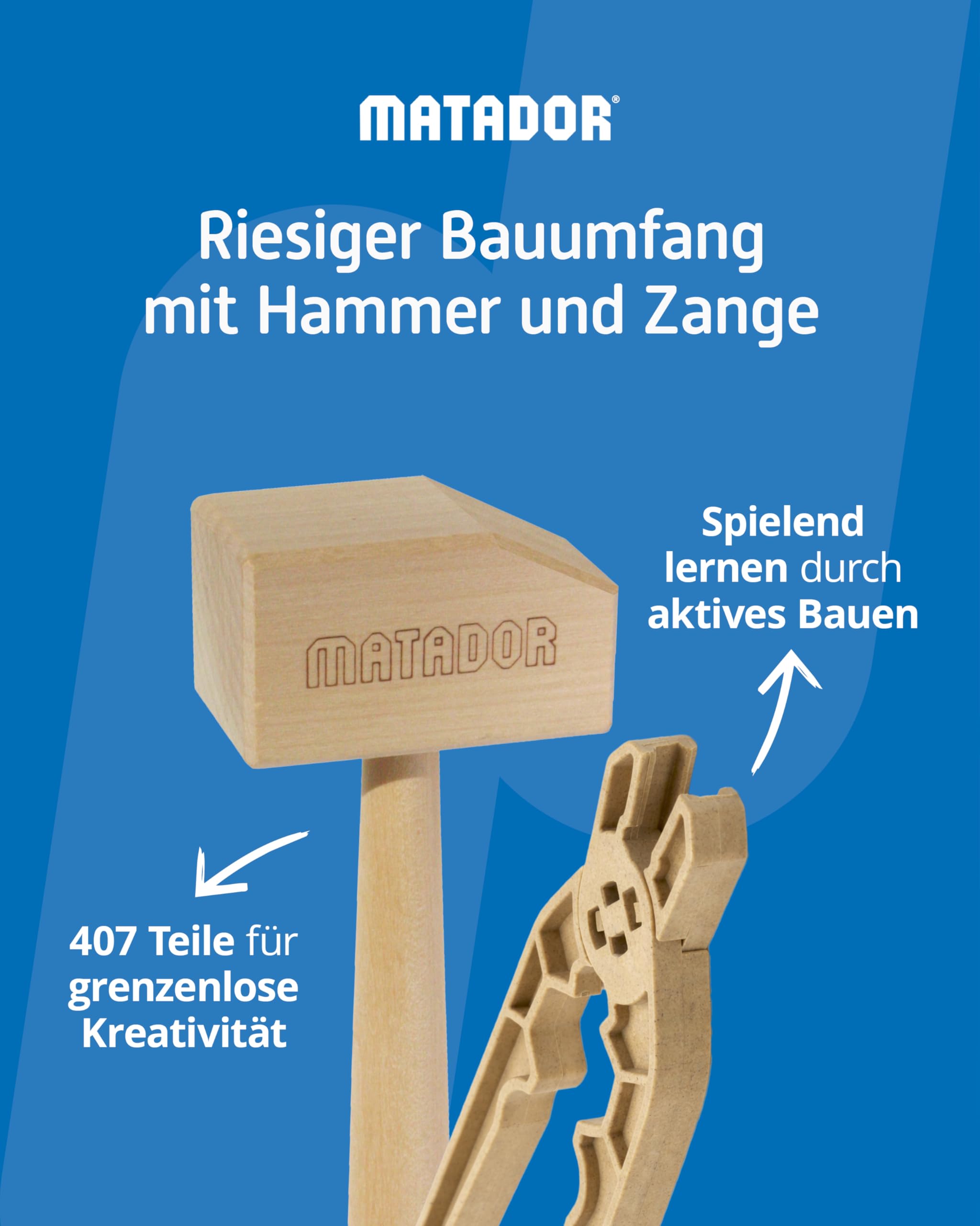 matador-explorer-holzbaukasten-ab-5-jahren-407-teile-mit-werkzeug image 6