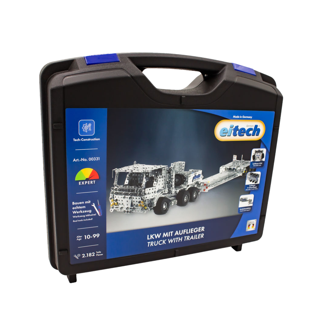 eitech-lkw-mit-tieflader-masterclass-metallbaukasten image 1