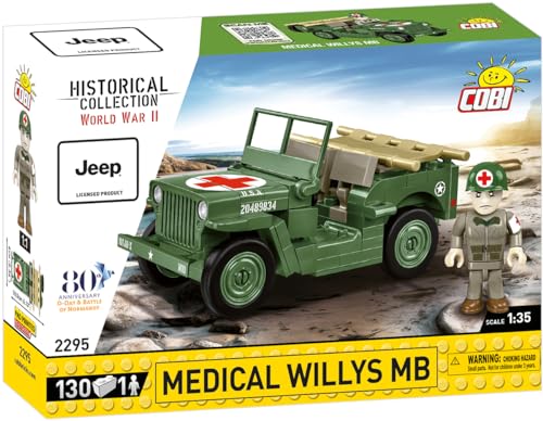cobi-2295-medical-willys-mb-jeep-bausatz-130-teile image 7