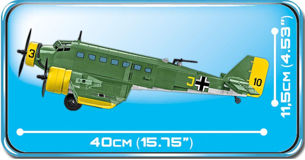 cobi-5710-junkers-ju-52-3m-transportflugzeug-bausatz-gr-n-gelb image 4