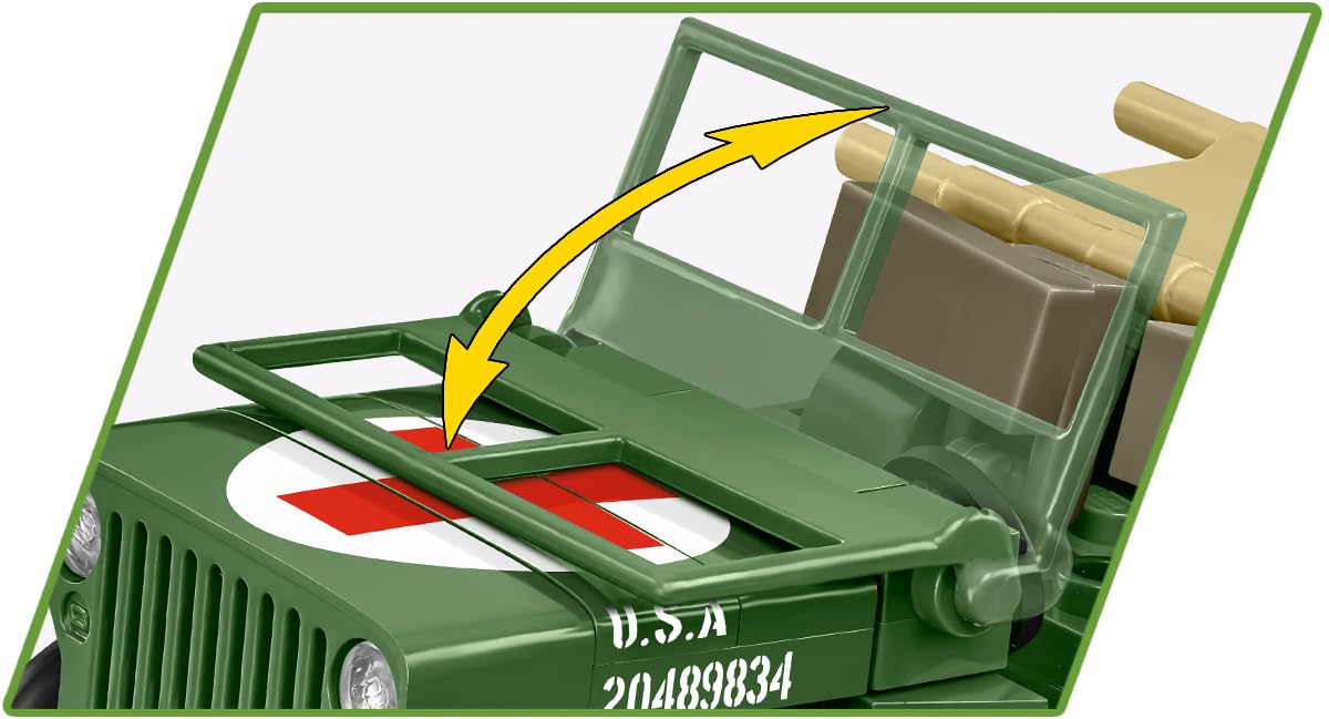 cobi-2295-medical-willys-mb-jeep-bausatz-130-teile image 4