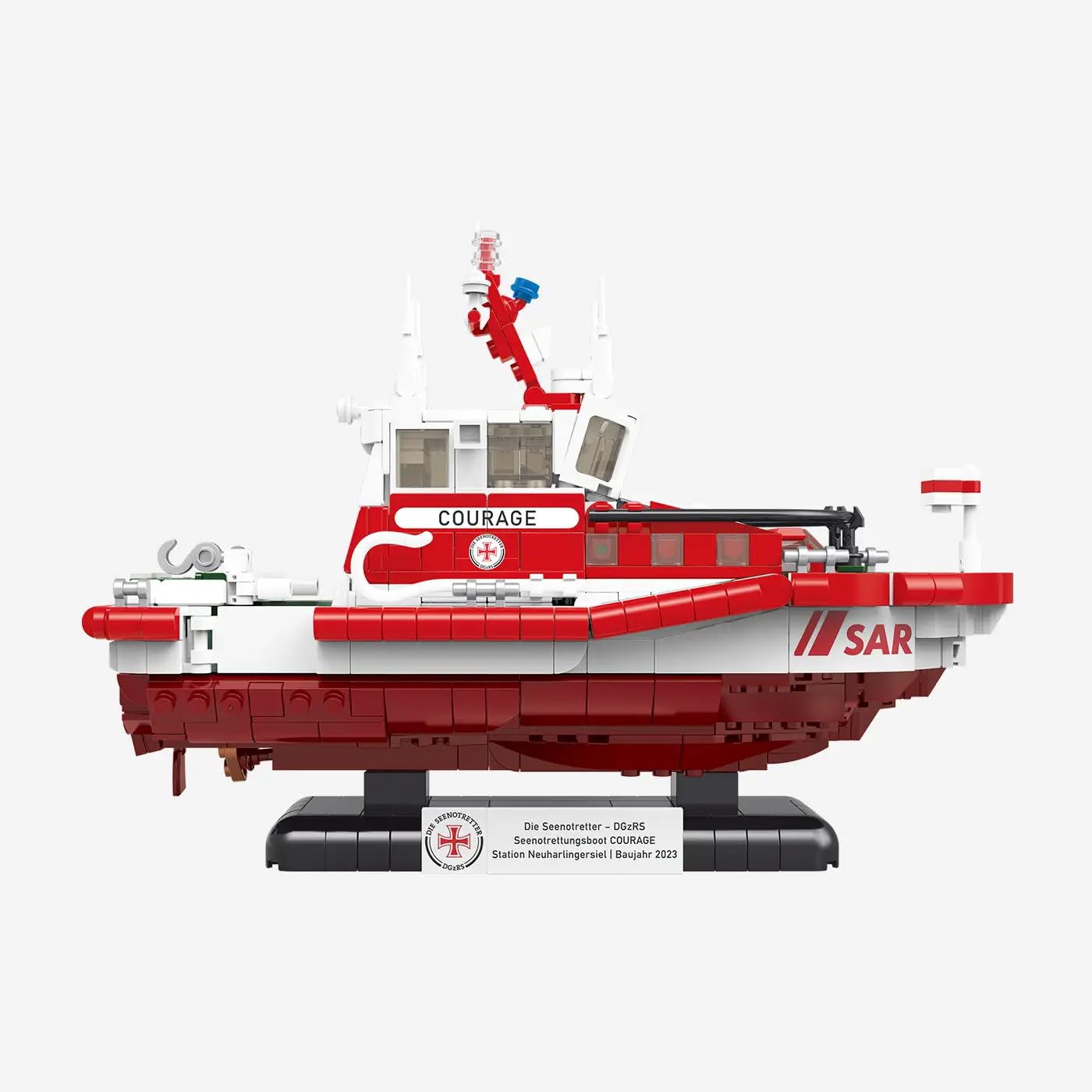 bluebrixx-pro-dgzrs-seenotrettungsboot-courage-1137-klemmbausteine image 3