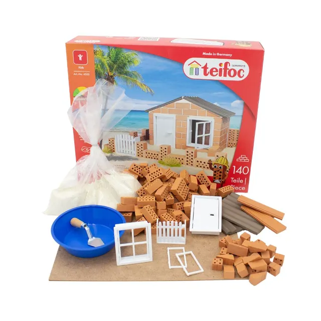 teifoc-strandhaus-4500-steinbaukasten-130-teile-285-x-180-x-130-mm image 1