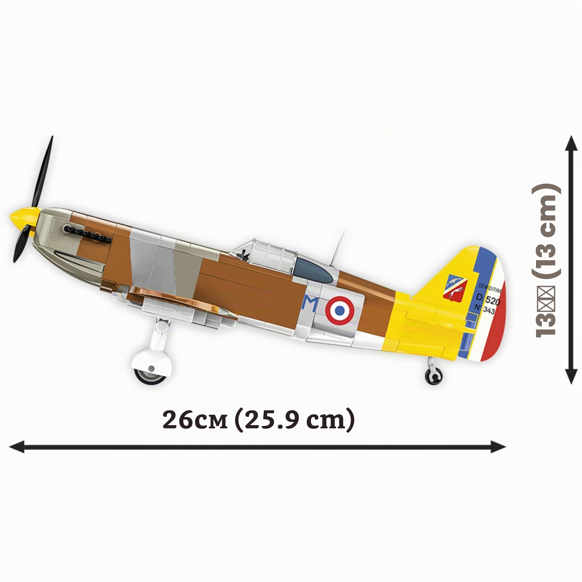 cobi-5734-dewoitine-d-520-jagdflugzeug-bausatz-wwii image 6