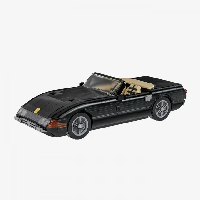 bluebrixx-special-1970er-sport-cabriolet-schwarz-1291-klemmbausteine-1-18 image 1