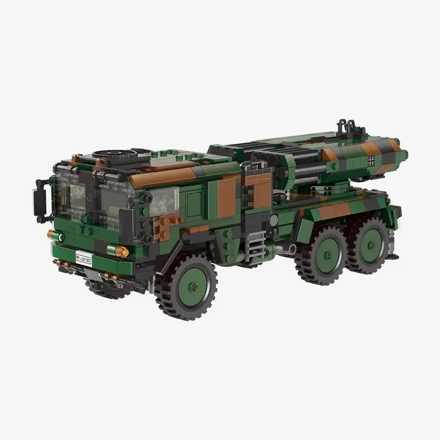 bluebrixx-pro-lars-2-bundeswehr-raketenfahrzeug-1018-klemmbausteine image 1