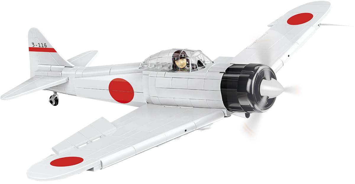 cobi-5729-mitsubishi-a6m2-zero-sen-kampfflugzeug-historical-collection-wwii-ma-s image 1