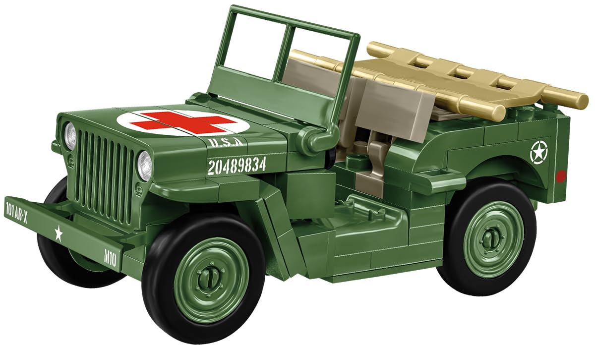 cobi-2295-medical-willys-mb-jeep-bausatz-130-teile image 1