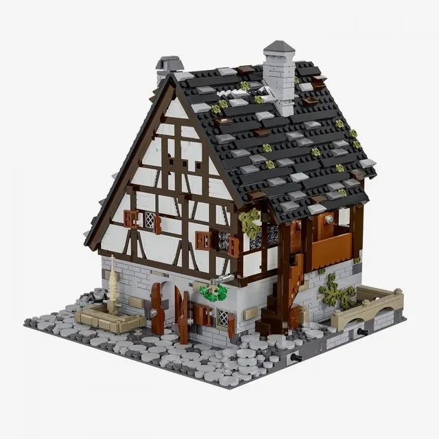 bluebrixx-special-mittelalterlicher-stra-enzug-badehaus-3359-klemmbausteine image 1