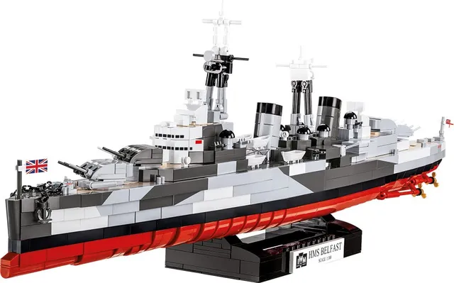 cobi-4844-hms-belfast-historical-collection-kriegsschiff-bausatz image 1