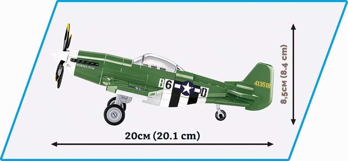 cobi-5860-p-51d-mustang-jagdflugzeug-bausatz-1-48 image 4