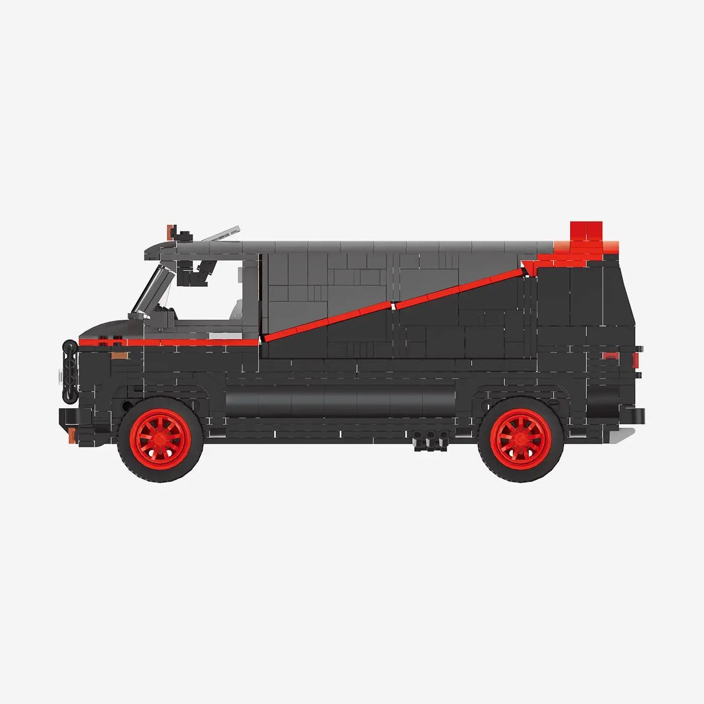 bluebrixx-pro-american-van-kastenwagen-sammlermodell-klemmbaustein-set-1357-teil image 3