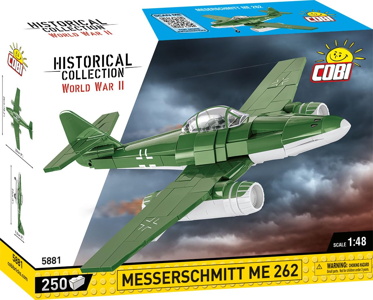 cobi-5881-messerschmitt-me-262-kampfflugzeug-1-48-250-teile image 2