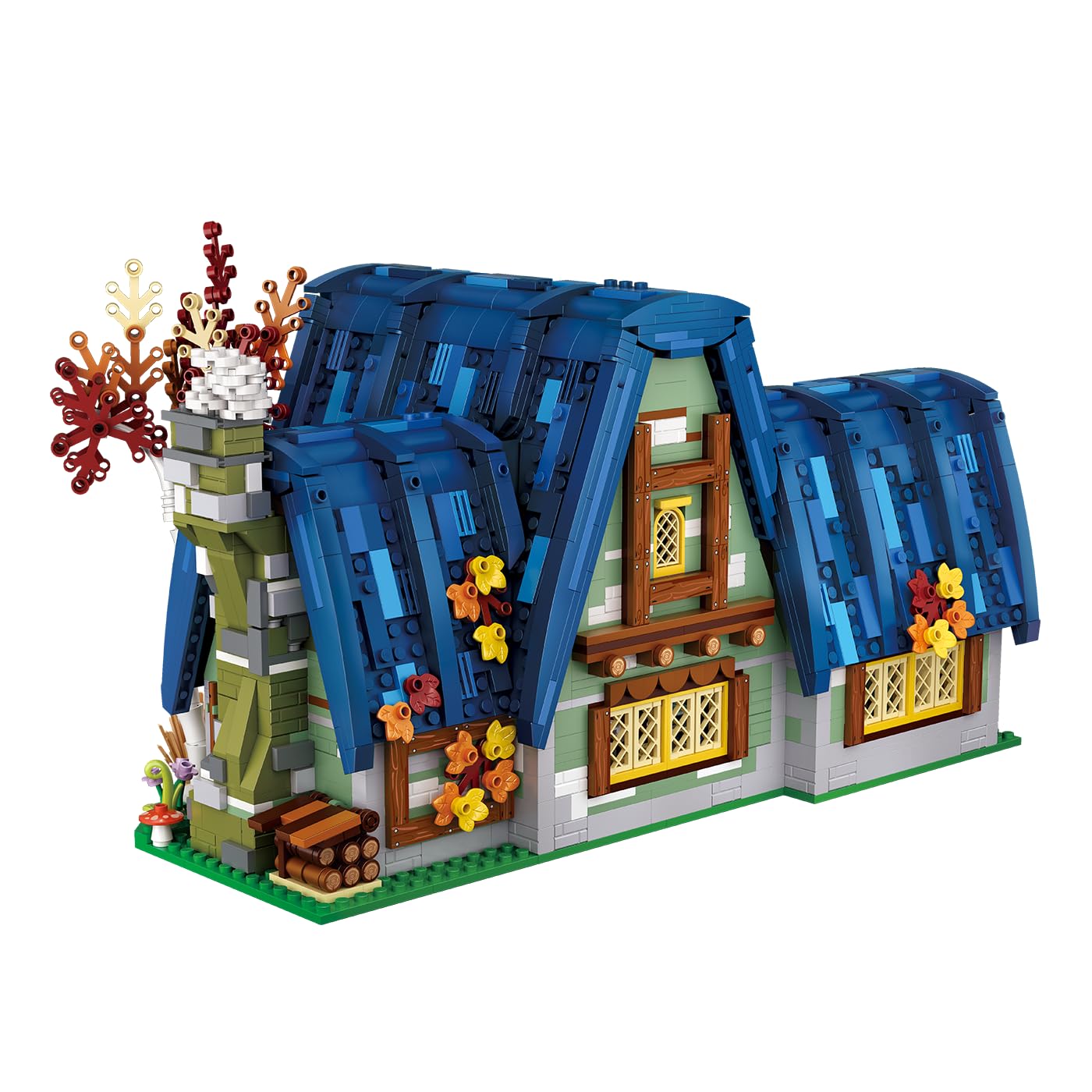 bluebrixx-pro-m-rchenhaus-mini-blocks-klemmbaustein-set-2867-teile-mit-6-minifig image 3