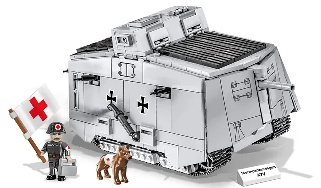 cobi-2989-sturmpanzerwagen-a7v-great-war-1-35-840-teile-1-figur image 1