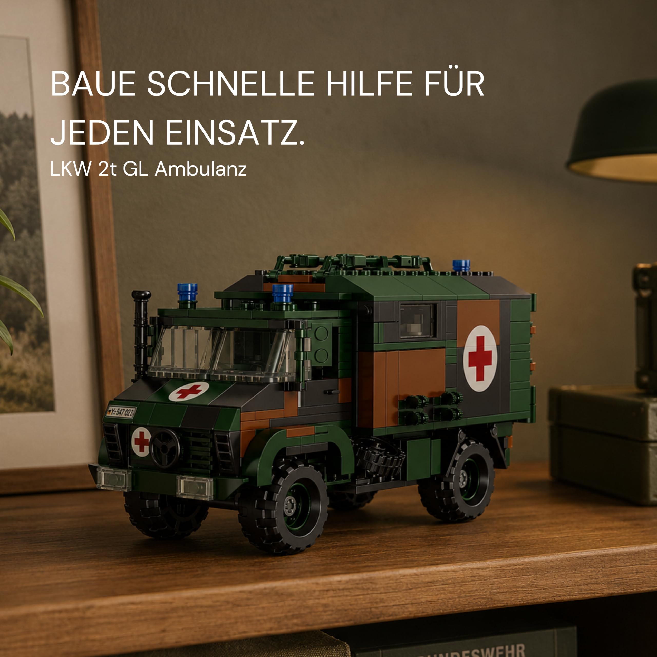 bluebrixx-bundeswehr-lkw-2t-gl-ambulanz-585-klemmbausteine-san-uc5 image 5