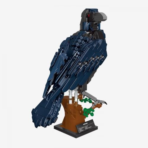 bluebrixx-pro-kolkrabe-gro-es-vogelmodell-mit-standfu-666-klemmbausteine image 5