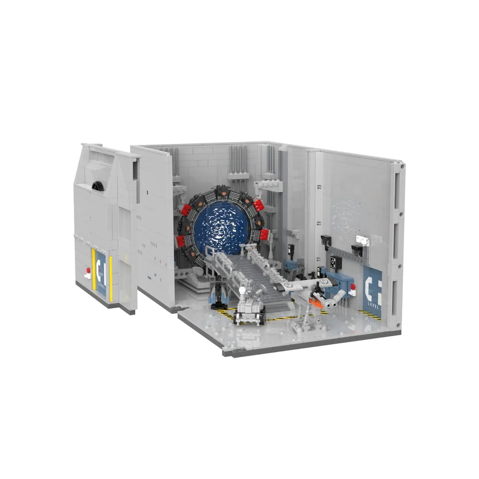 bluebrixx-pro-stargate-gate-room-science-fiction-diorama-2591-klemmbausteine image 1