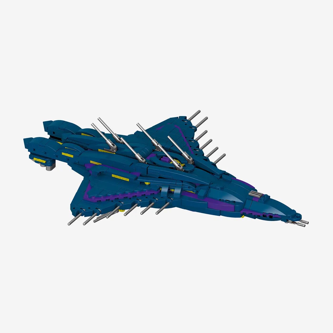 bluebrixx-pro-stargate-wraith-cruiser-displaymodell-1037-klemmbausteine image 3