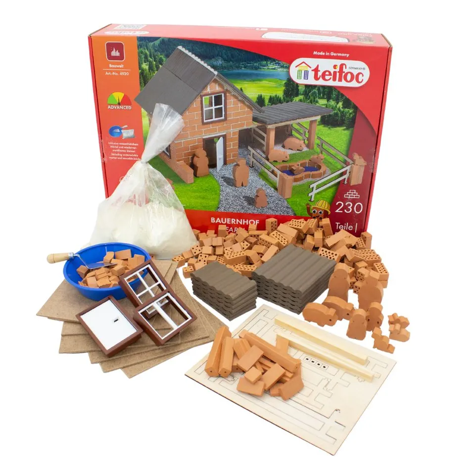 teifoc-farm-steinbaukasten-mit-230-teilen-und-tierfiguren image 1