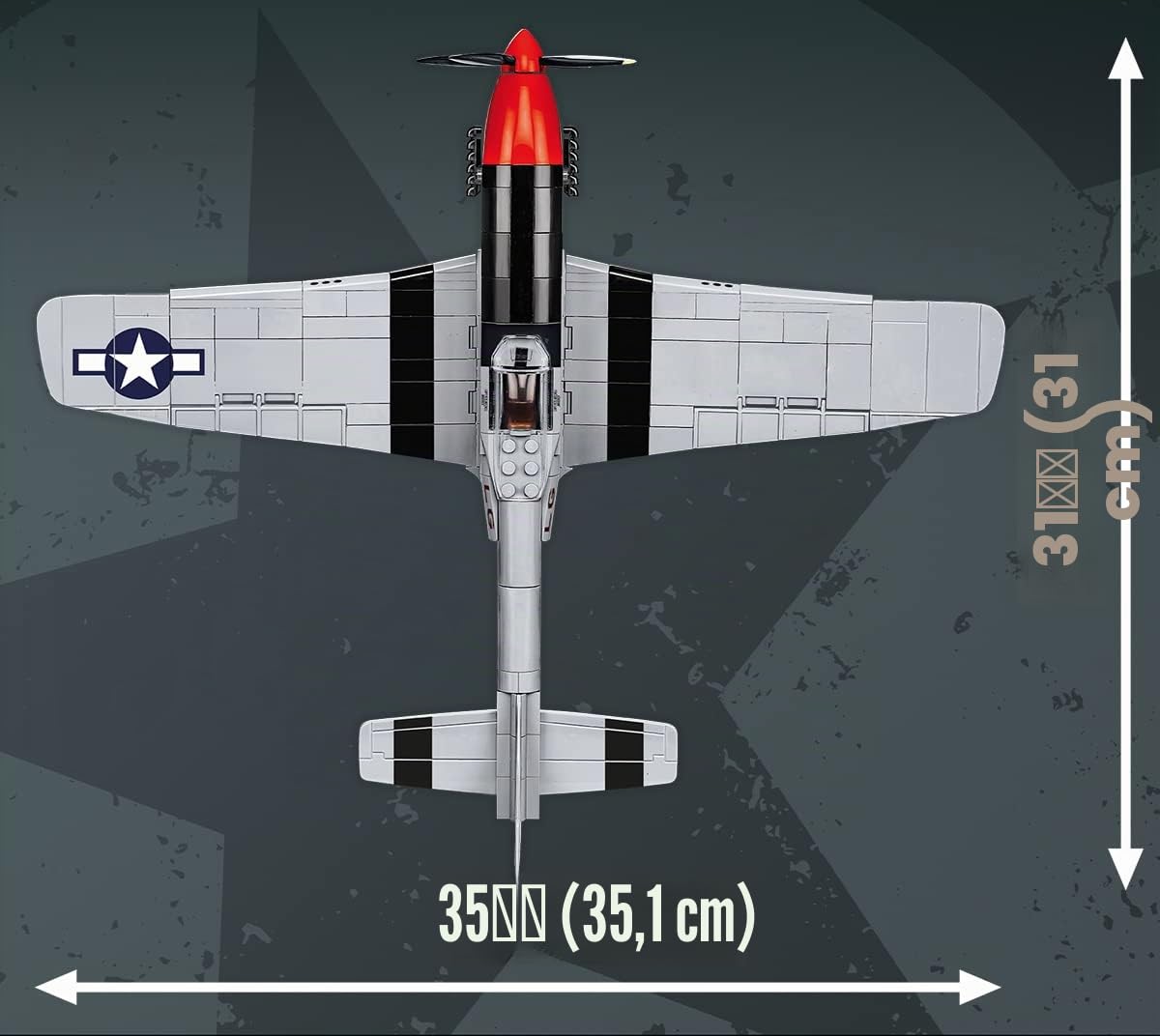 cobi-top-gun-maverick-mustang-p-51d-flugzeug-modell-1-32-350-teile image 4