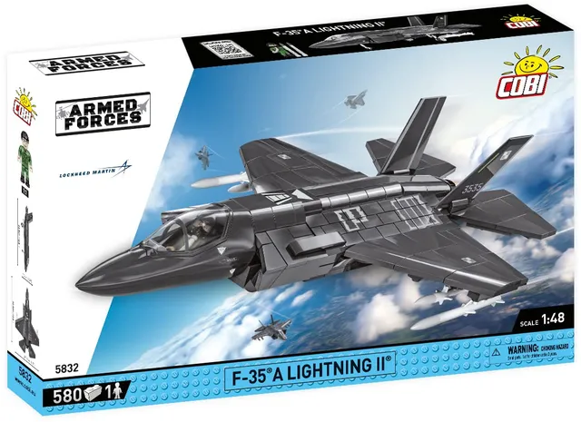 cobi-f-35a-lightning-ii-polish-kampfflugzeug-bausatz-1-48-580-teile image 1