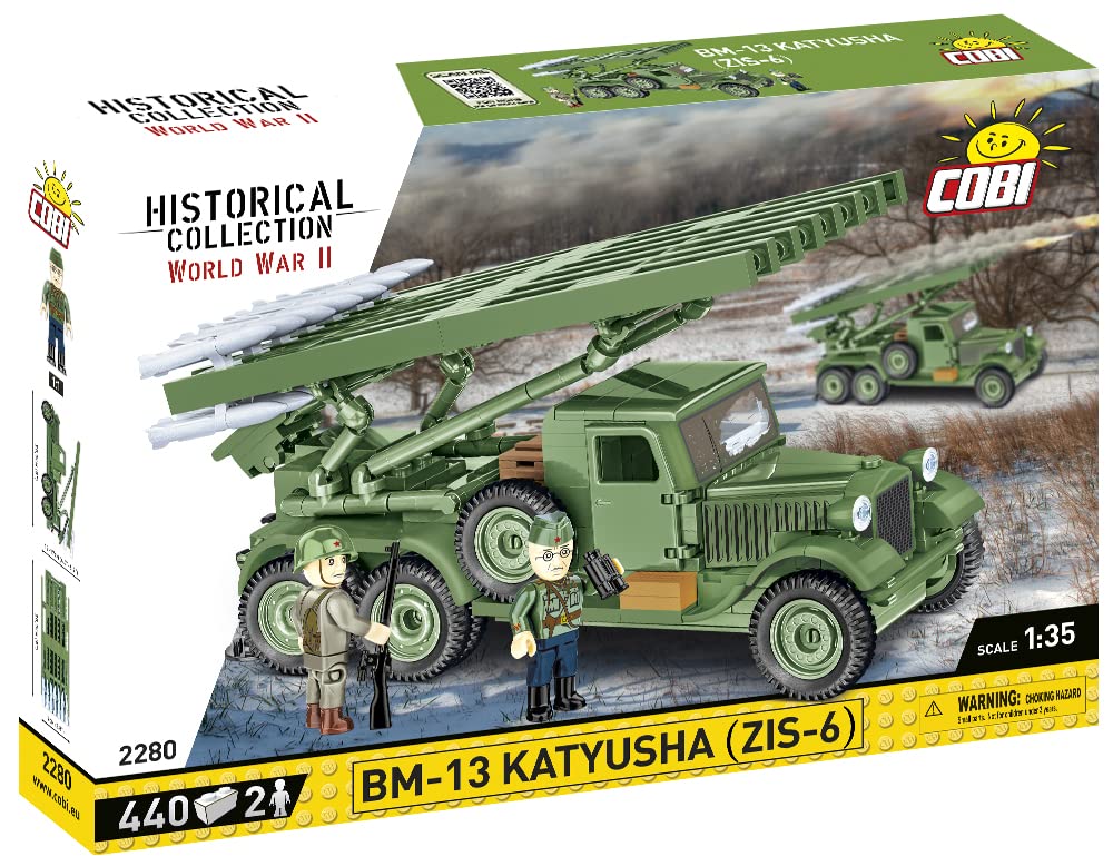 cobi-2280-bm-13-katyusha-zis-6-klemmbaustein-milit-rfahrzeug-1-35 image 1